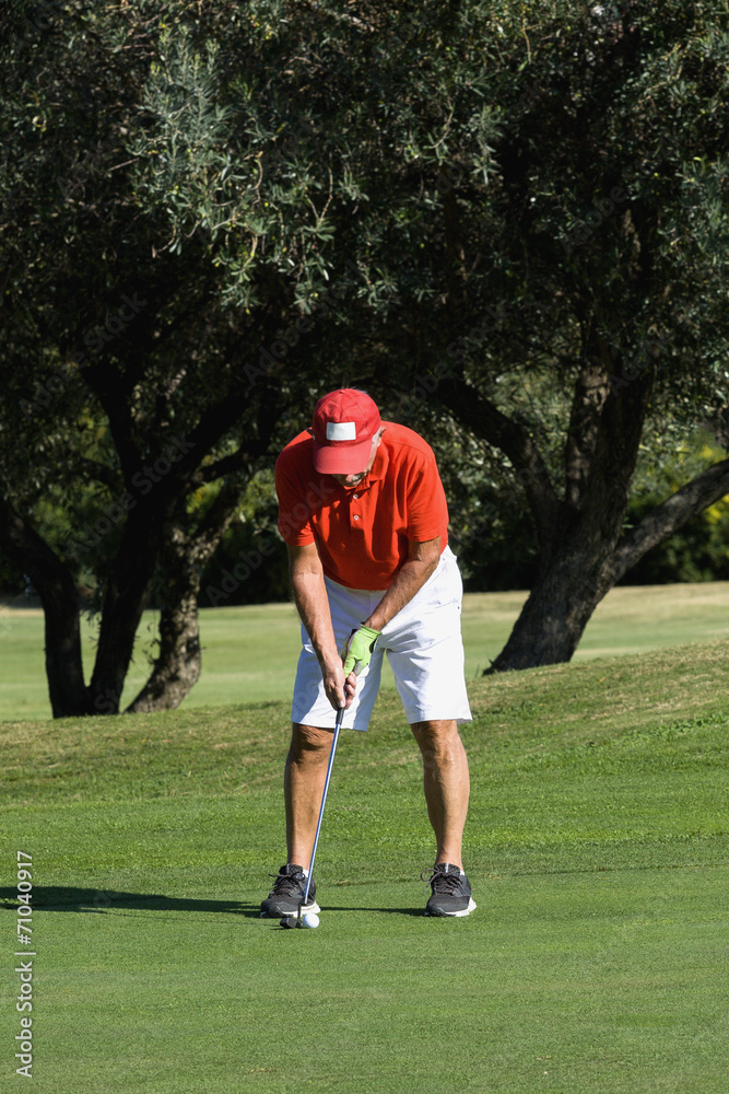 Giocando a golf