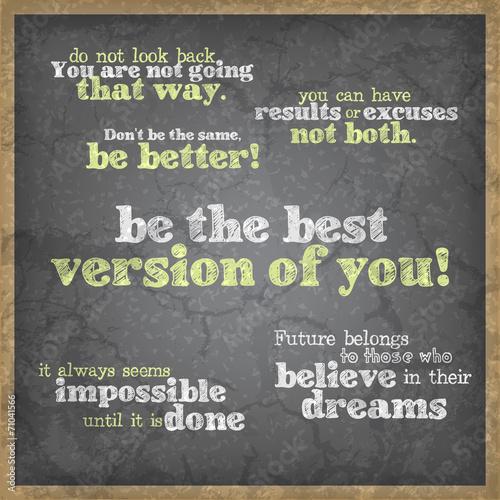 Set of motivational background