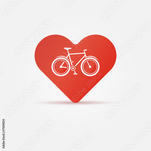 Bright I love my bike icon