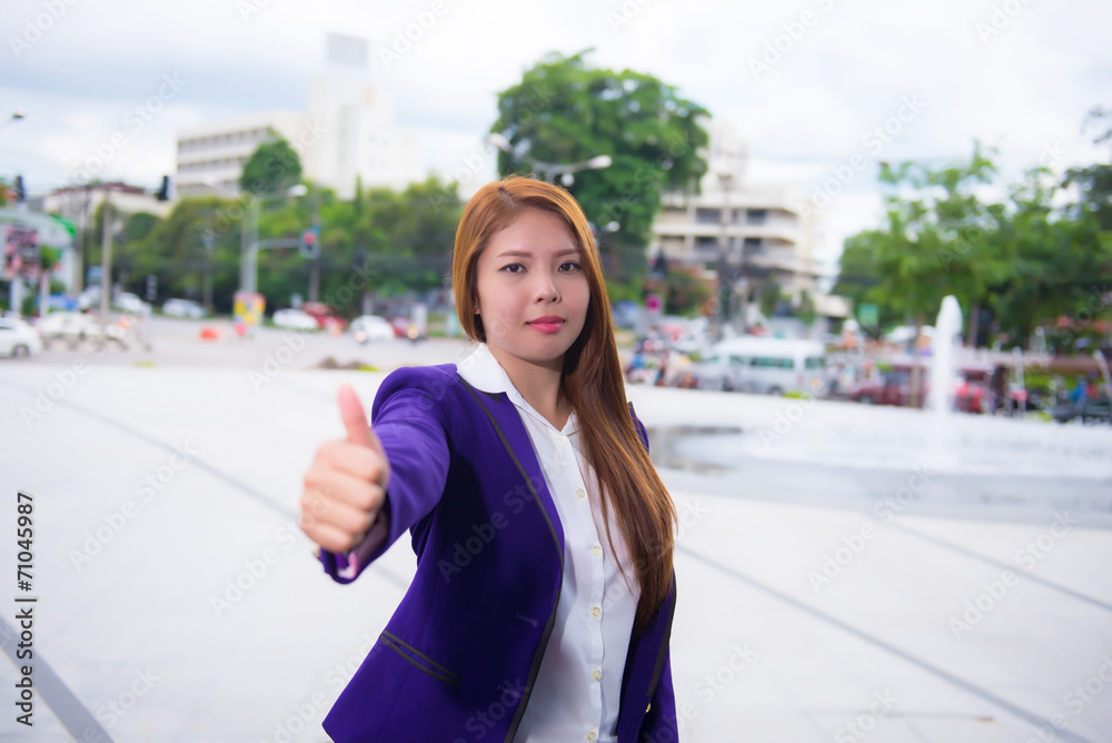 Fototapeta premium Woman looking confident