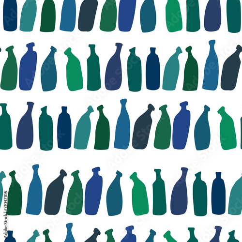 seamless bottles pattern