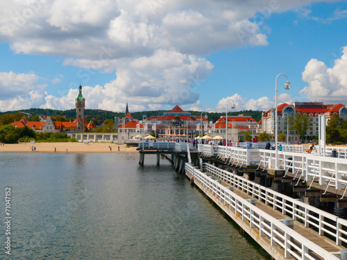 View from the pier at Sopot