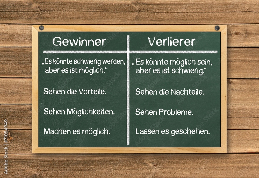 Gewinner vs. Verlierer Konzept StockIllustration Adobe Stock