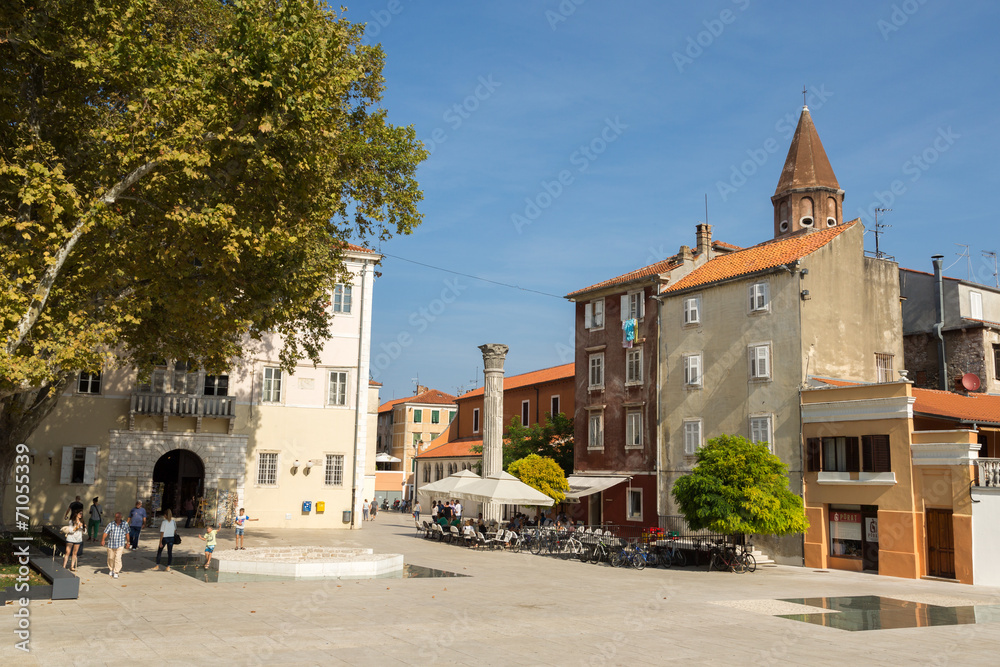 Fototapeta premium Place des 5 puits de Zadar