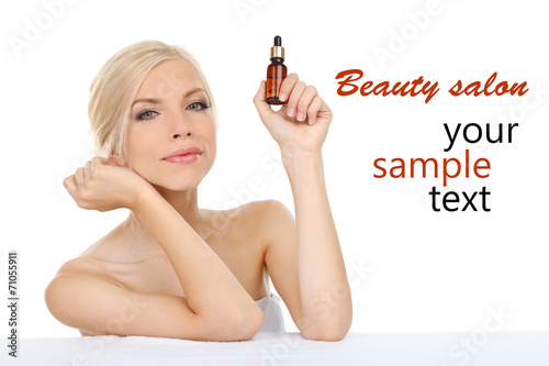 Beautiful young woman with ...