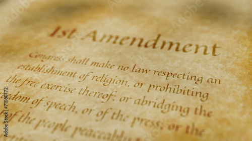 Historic Document 1st Amendment