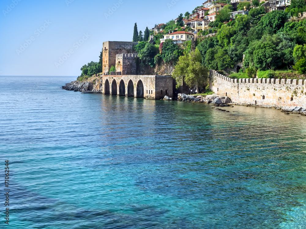 Alanya fortress and the sea