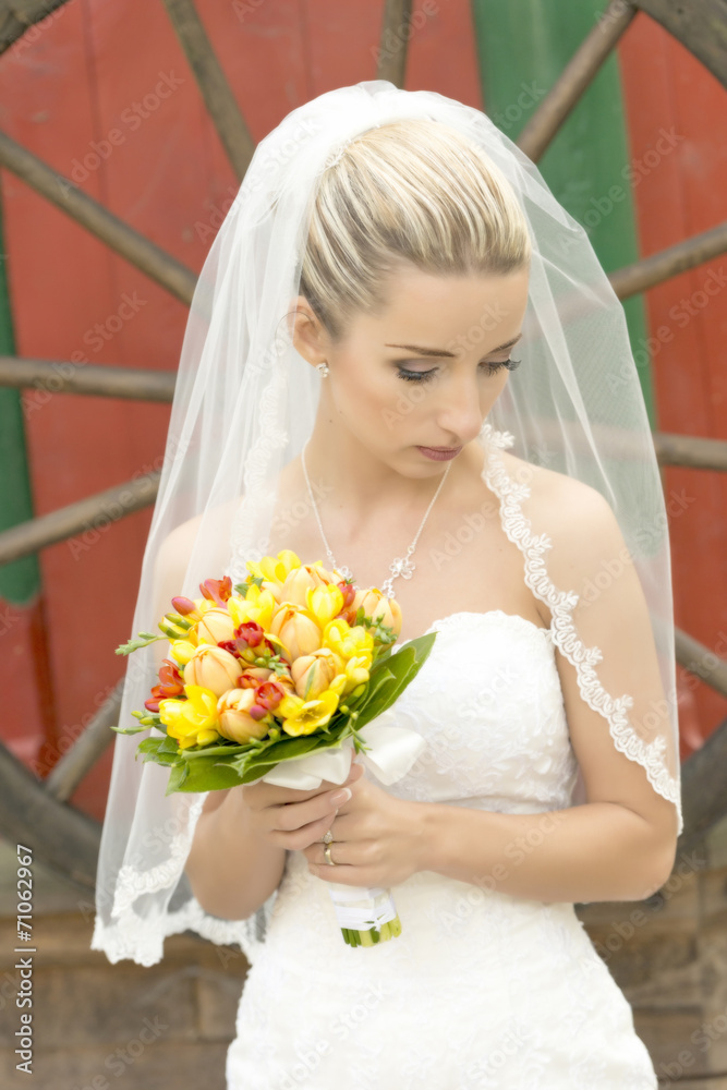 Naklejka premium Mariée