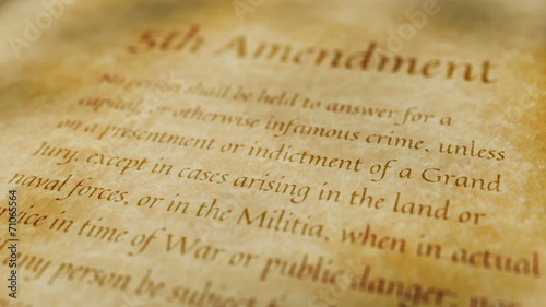 Historic Document 5th Amendment