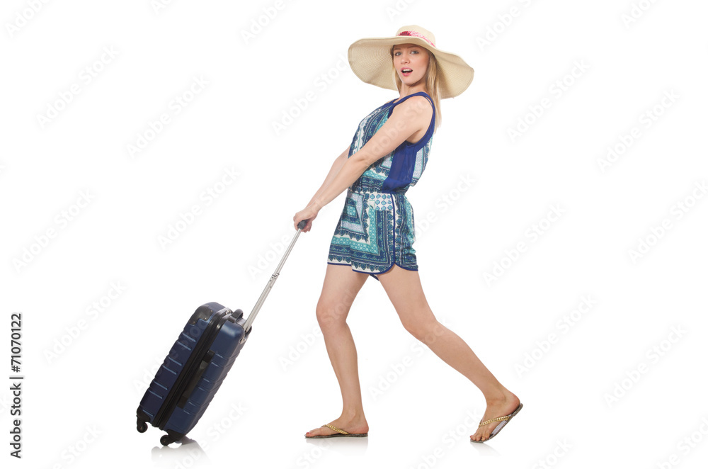 Woman travelling on summer vacation Woman travelling on summer vacation