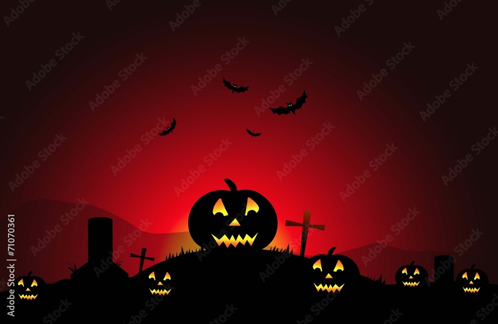 Halloween Background-Vector