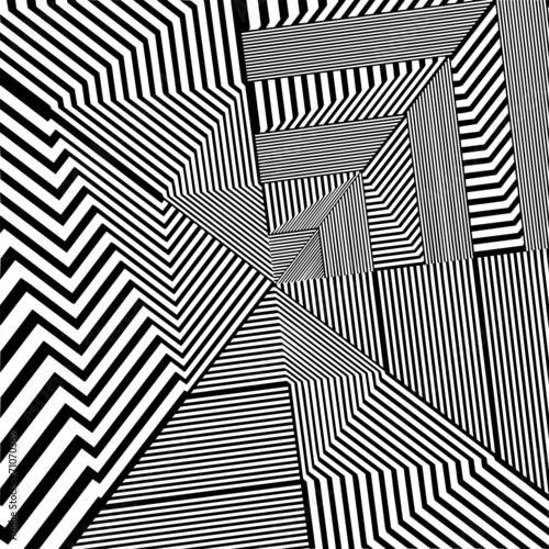 Black And White Pattern Vector © NesaCera