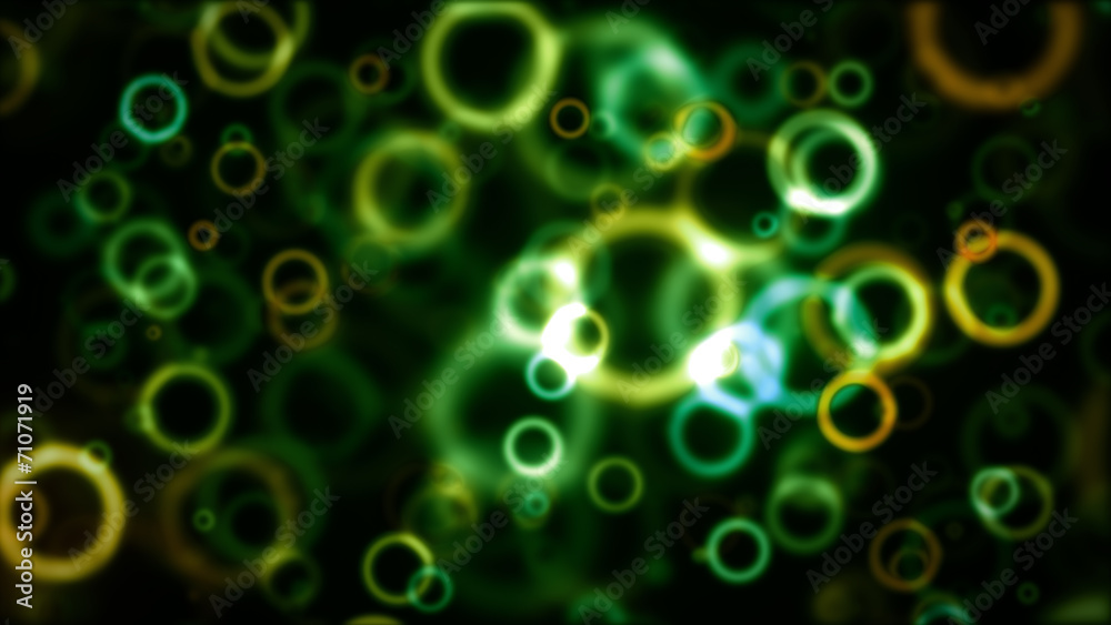 Green Defocused Circles Green Defocused Circles