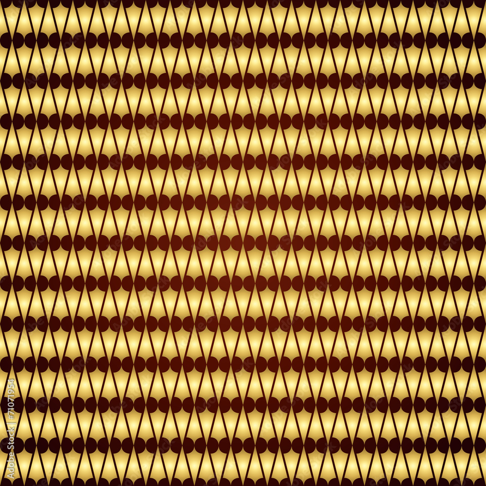 Gold Abstract Double Plumb Seamless Pattern
