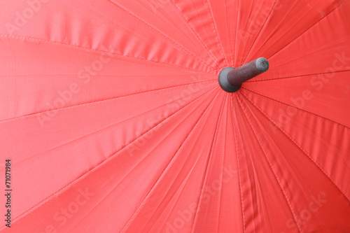 top view texture of red umbrella