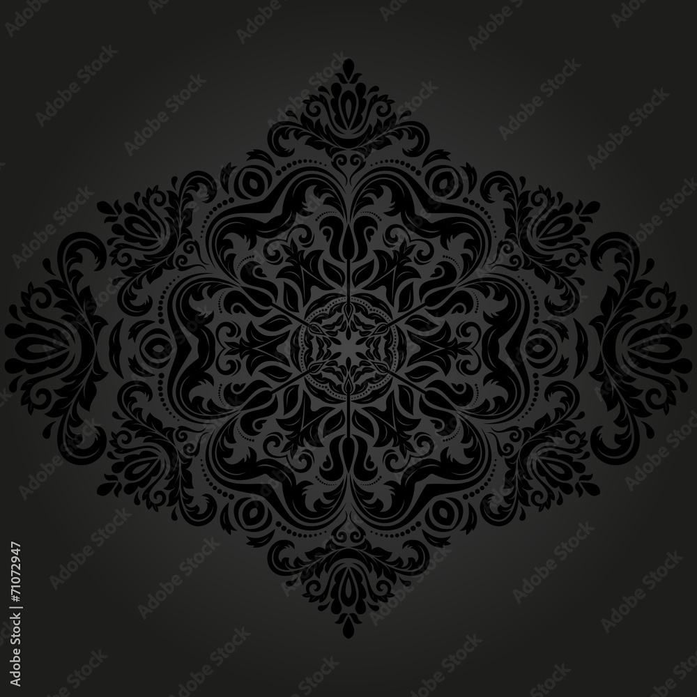 Floral Vector Pattern. Orient Abstract Background Floral Vector Pattern. Orient Abstract Background