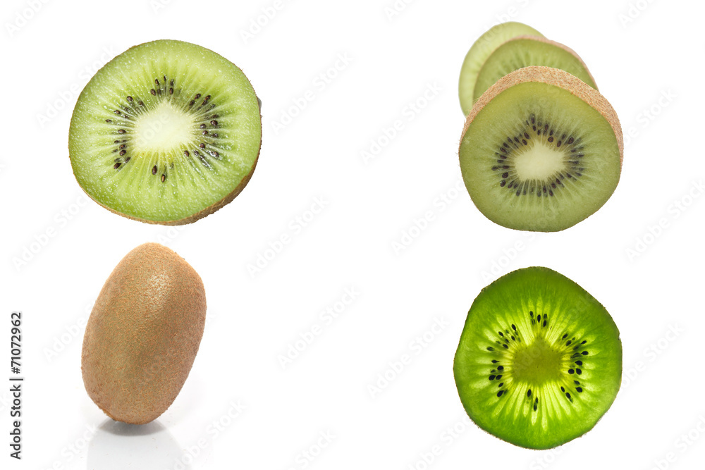 Fototapeta premium Kiwi isolate on white