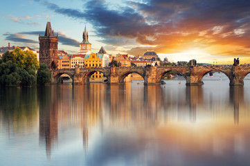 Fototapete Prag Prag - Karlsbrücke, Tschechien  © TTstudio