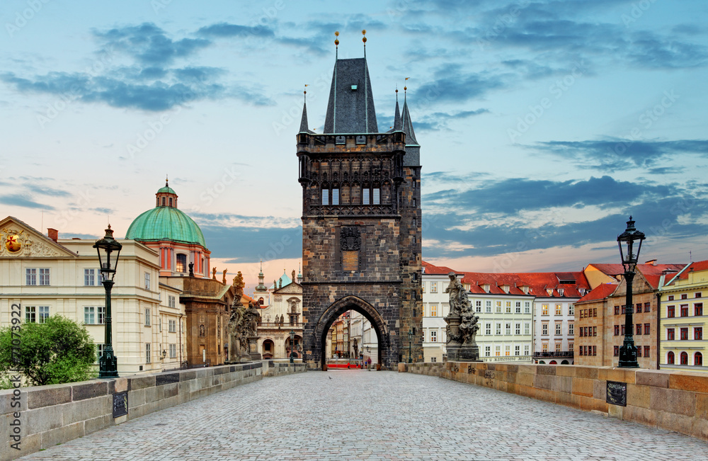 Fototapeta premium Prague View from Charles Bridge