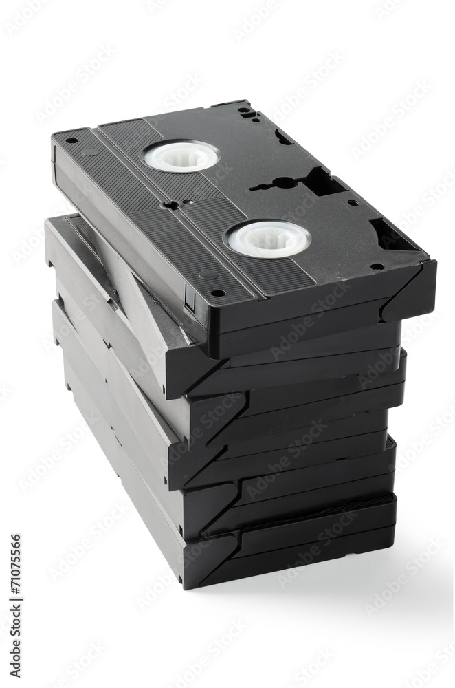 Stack of VHS Cassetes Stack of VHS Cassetes