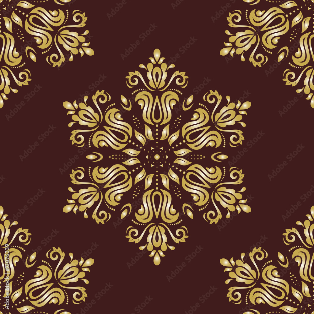 Orient Seamless Vector Pattern. Abstract Background Orient Seamless Vector Pattern. Abstract Background