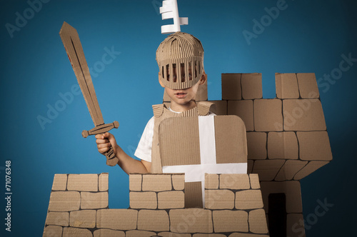 medieval knight child photo