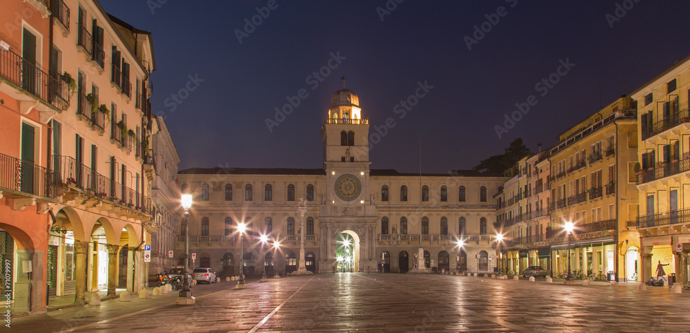 Padua - Piazza dei Signori square and Torre del Orologio