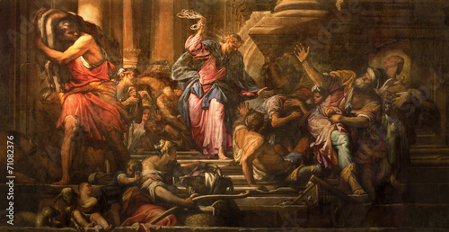 Venice - Paint of Jesus Cleanses the Temple - San Pantalon