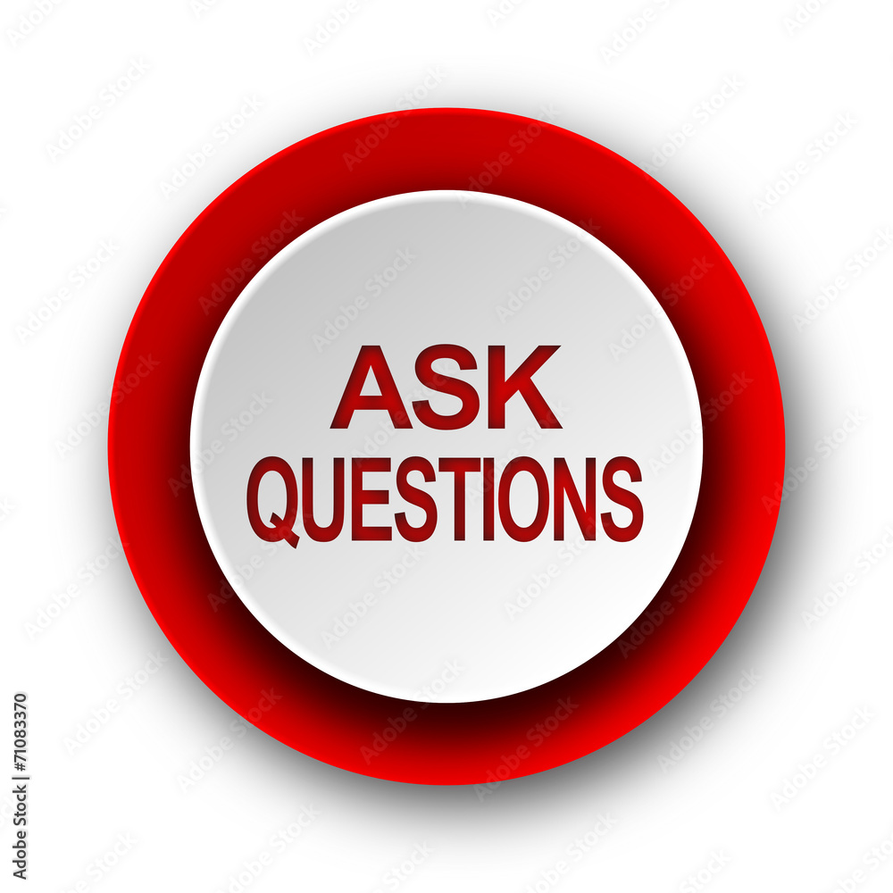 ask questions red modern web icon on white background ask questions red modern web icon on white background