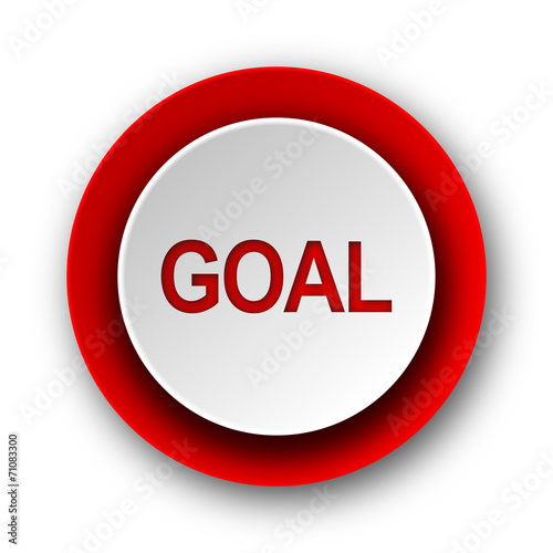 Free Download goal red modern web icon on white background - GFXLoad