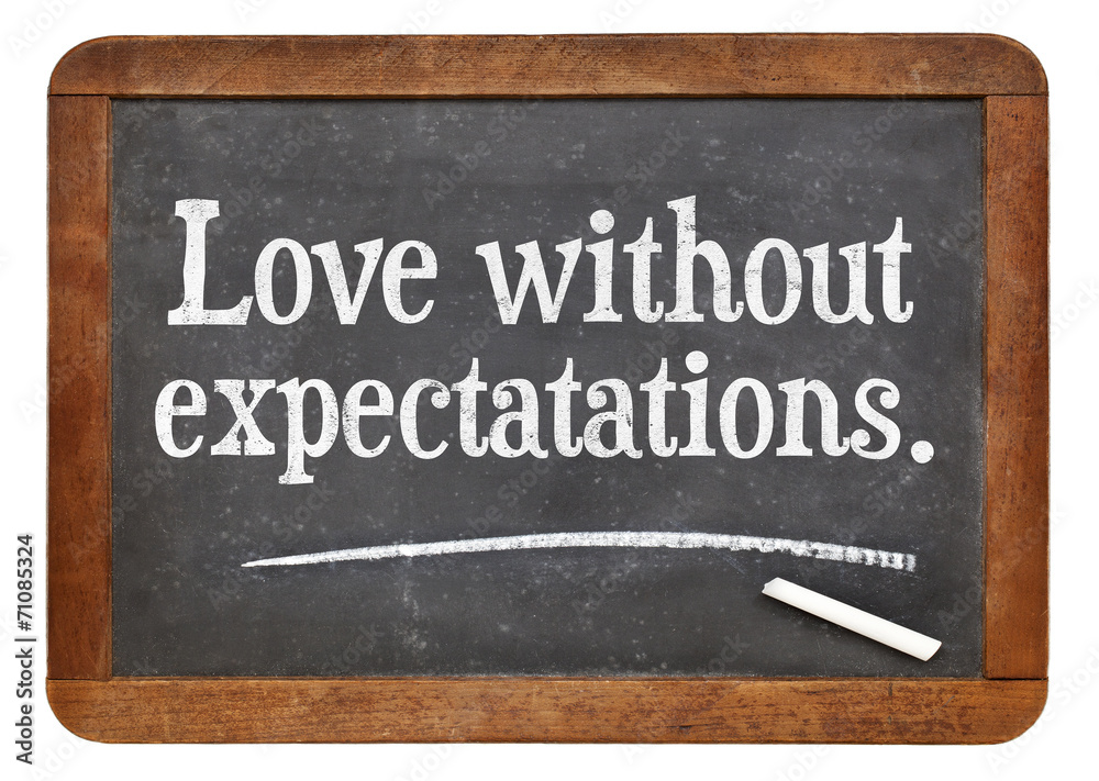 Fototapeta premium love without expectations