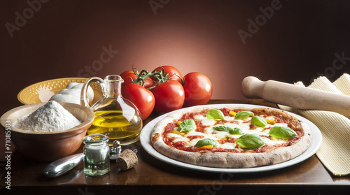 Pizza on the table
