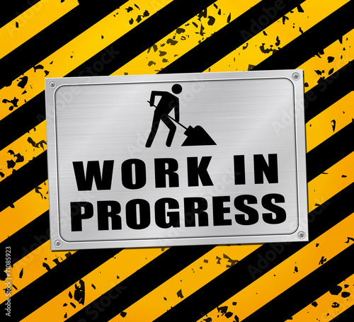 Vector work in progress concept