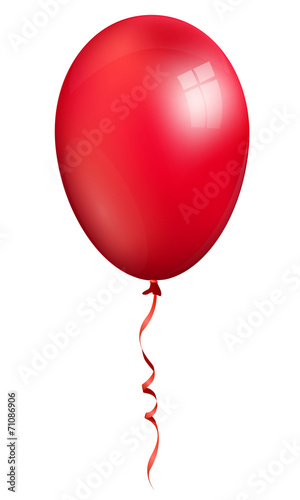 balloon, single red