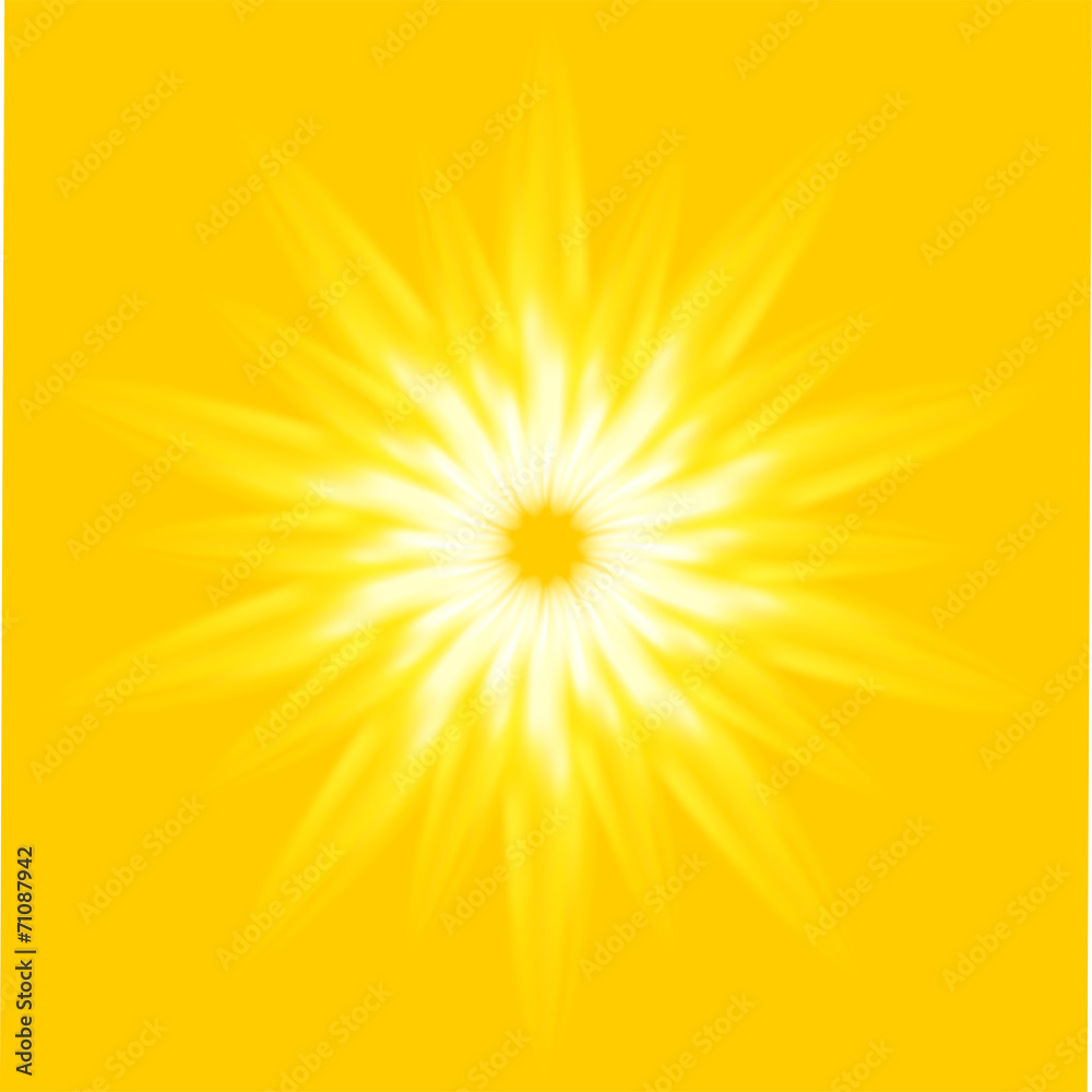 Vector Ray Sunrise light yellow background