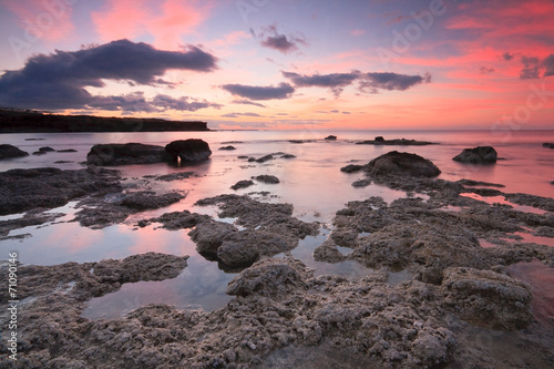 Rocky coast in southern Crete  Greece.