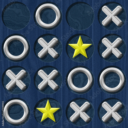 Tic Tac Toe wooden board generated seamless texture