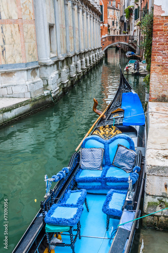 Gondola Service on the canal in Venice, Italy