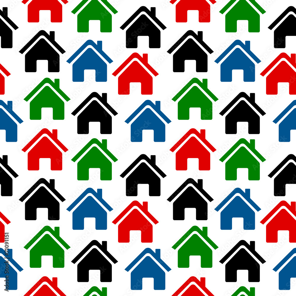 Home icon seamless pattern