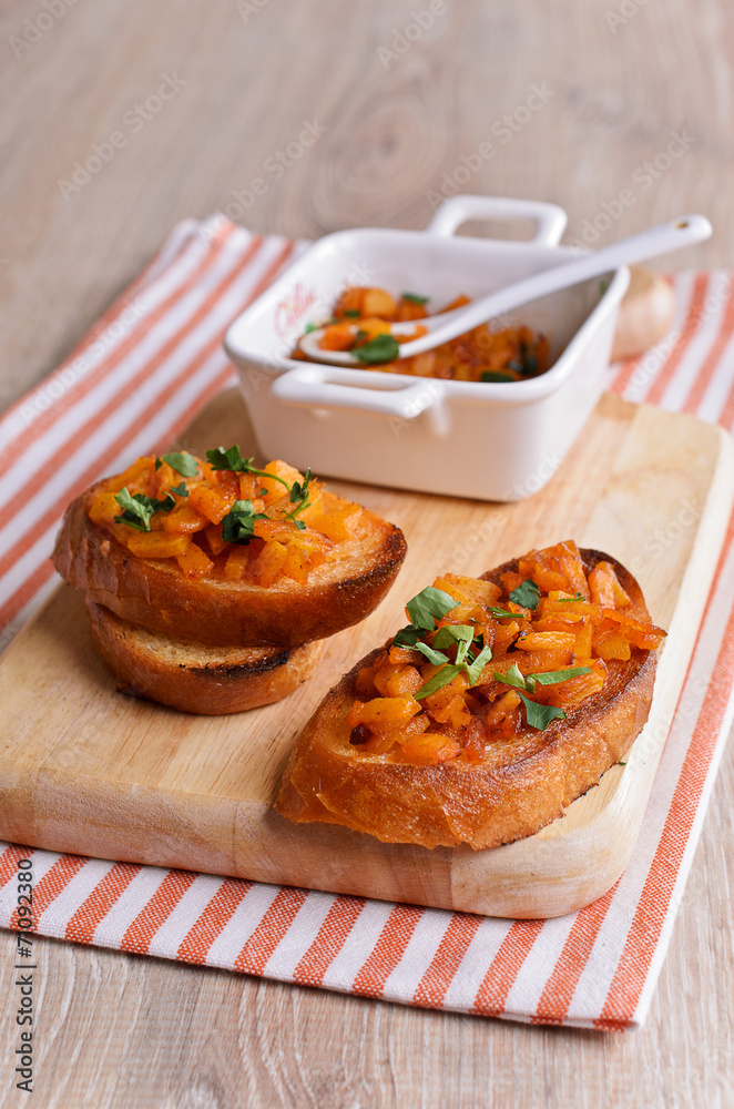 Sandwich with pumpkin Sandwich with pumpkin