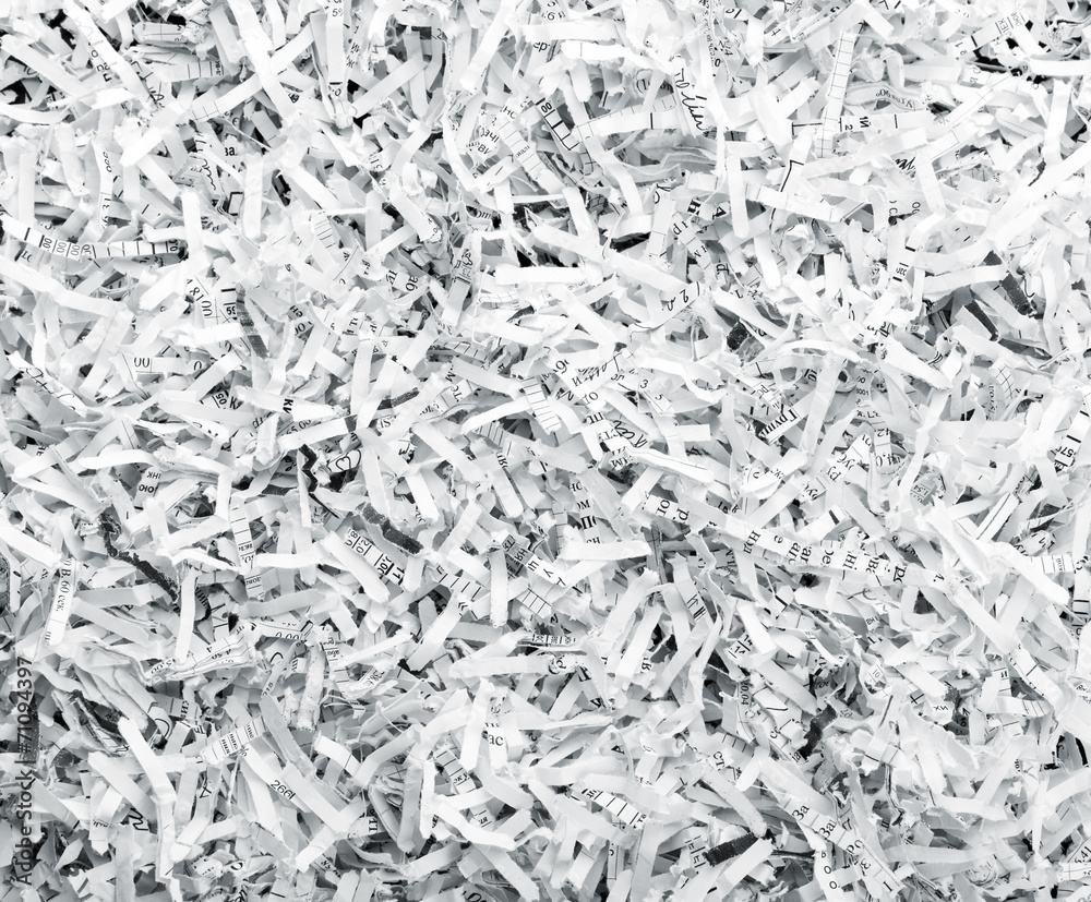 Obraz premium Background of shredded papers