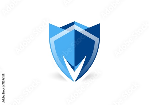 Free Download shield logo business emblem protection design,letter v,m - GFXLoad