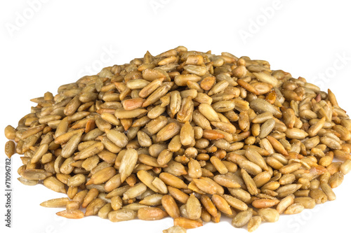 heap of roasted sunflower seeds