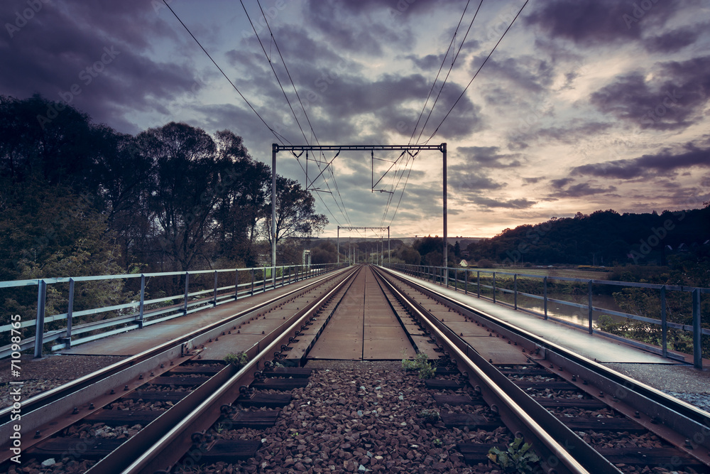 Fototapeta premium railway track