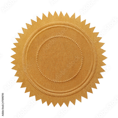 Blank Gold Seal