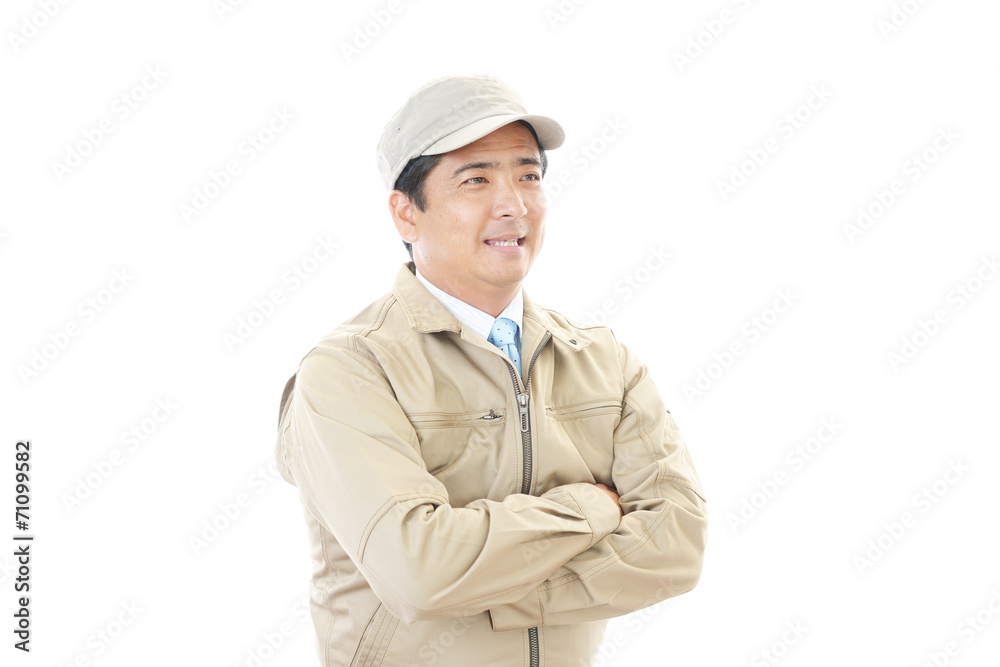 笑顔の労働者 笑顔の労働者