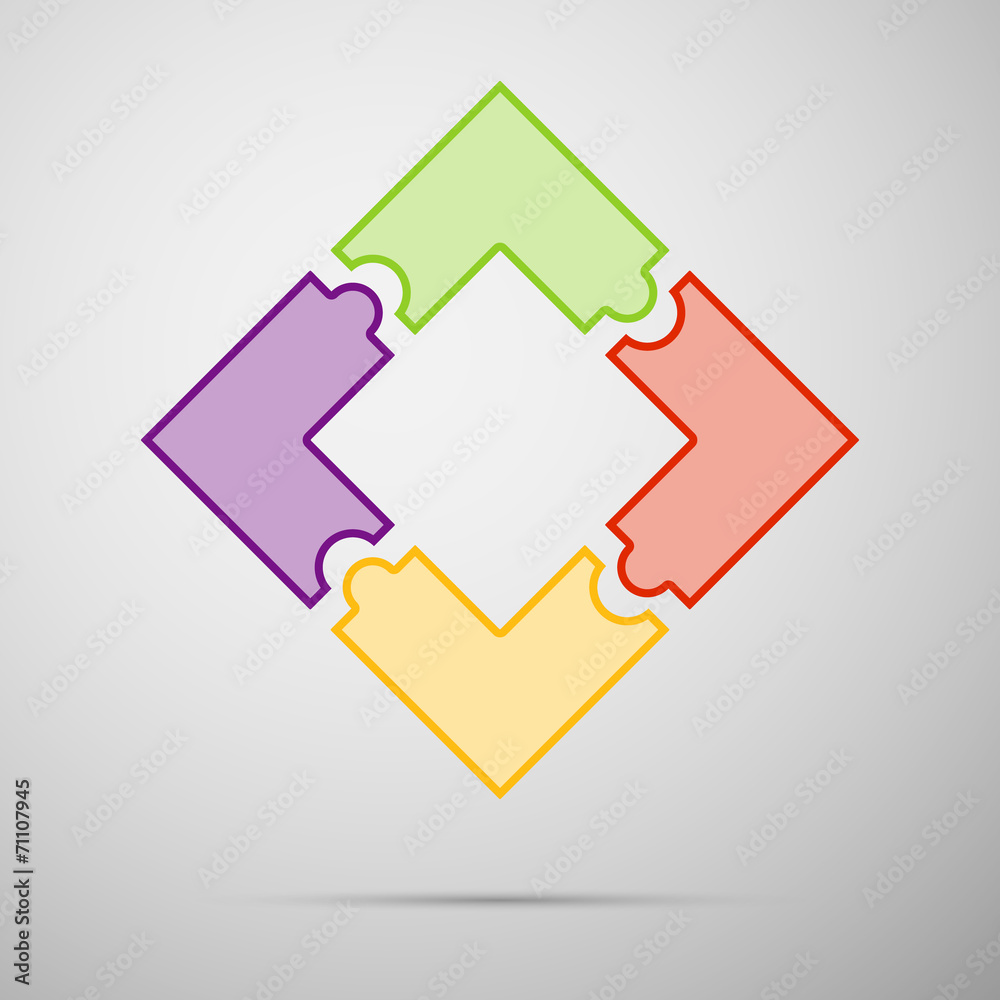 color puzzle infographic plastic color puzzle infographic plastic
