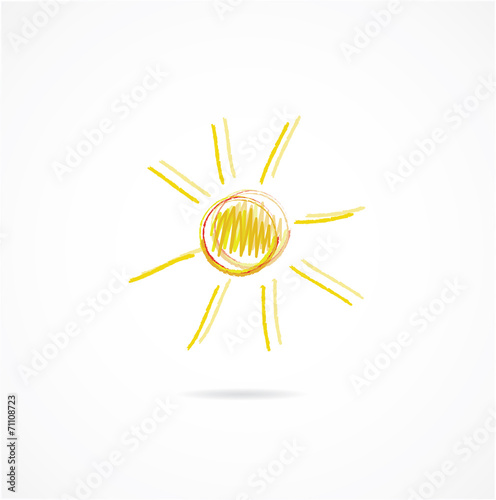 sun icon vector