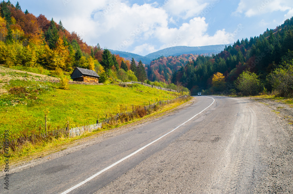 Naklejka premium Autumn landscape