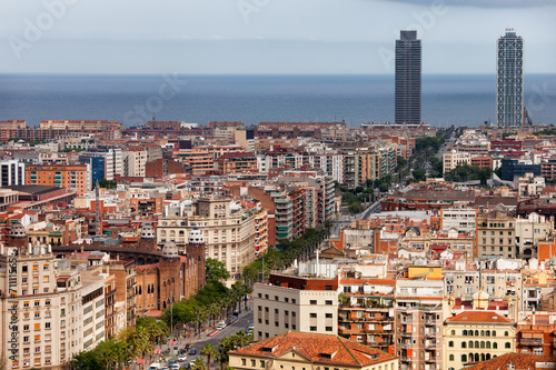 City of Barcelona Cityscape #71111565